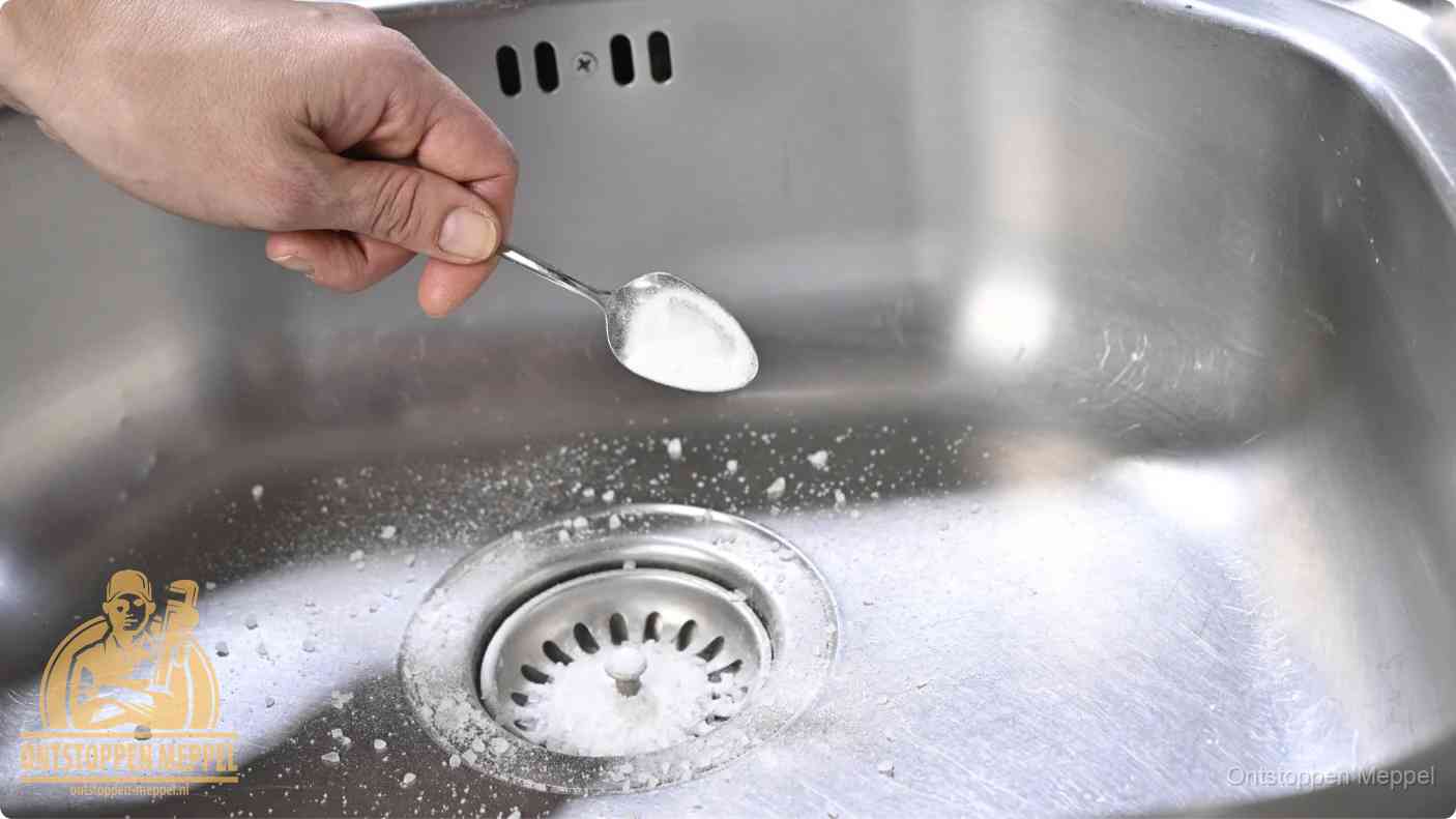 Riool ontstoppen soda azijn in Meppel